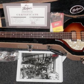 Höfner H500/1 Cavern Bass Left-Handed Sunburst