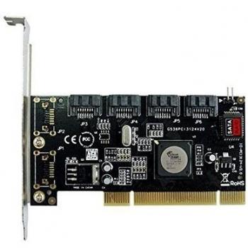 PCI 32bits to 4 ports SATA serial ATA raid controller card converter adapter chipset SIL3124