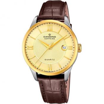 Candino - Reloj de hombre C4708/A Couple de piel marrón