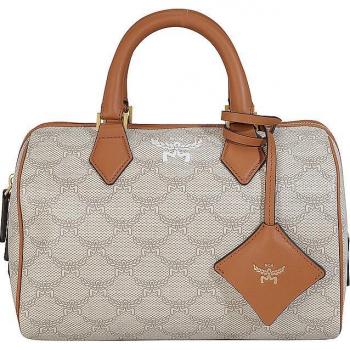 MCM Women's Ella Boston Bag in Beige | MWBESEA08OATMEAL