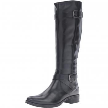 Geox Donna Meldi Stivali, Botas de Montar para Mujer, Negro