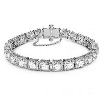 Swarovski Millenia Bracelet, Square Cut, White, Rhodium Plated