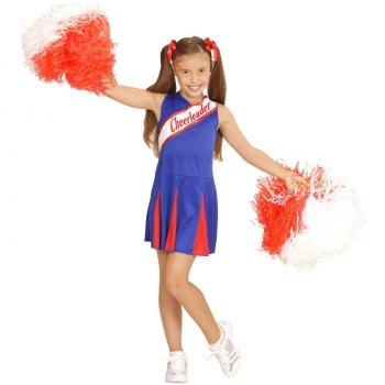 Disfraz de Cheerleader para Niña - Color Azul, Talla 140 cm