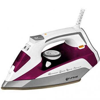 Grunkel - PL-A15 - Plancha de Vapor para la Ropa con suela ultradeslizante OXIDGOLD resistente y ultradeslizante. Función auto-apagado, función antigoteo y antical. Regulador de vapor - 2500W - Roja