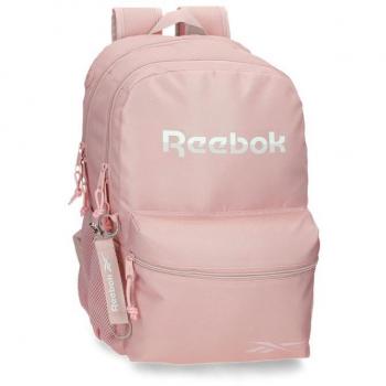 Mochila Reebok Glen 44cm Escolar con Dos Compartimentos Rosa
