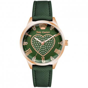 Juicy Couture Women's Watch JC1300RGGN (35 mm) - Transparent Pink/Green Design