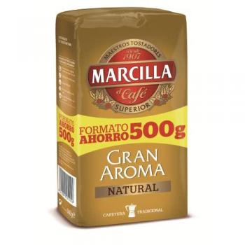 Café Molido Natural Extra Fuerte 500g - Formato Ahorro Marcilla