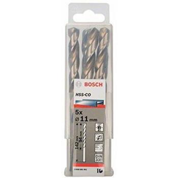 Bosch 2 608 585 901 - Pack de 5 brocas metálicas HSS-Co, DIN 338