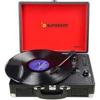 Sunstech PXR6SBTBK - Giradiscos portátil