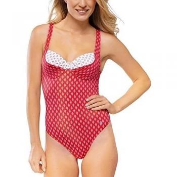Schiesser 146658 - Traje de baño para mujer, color rot 500, talla Talla alemana: 38