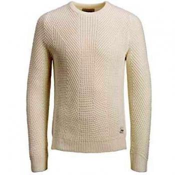 Jack & Jones Jcostanford Crew Neck Noos suéter, Blanco