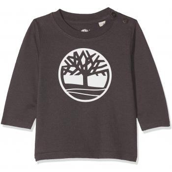 Timberland T-Shirt Manches Longues, Camiseta para Bebés, Gris