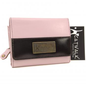CATWALK COLLECTION - MILAN - Cartera - Cuero - Rosa y Marrón