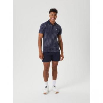 Björn Borg Men's Ace Pinstripe Tennis Polo - Blue, Size L