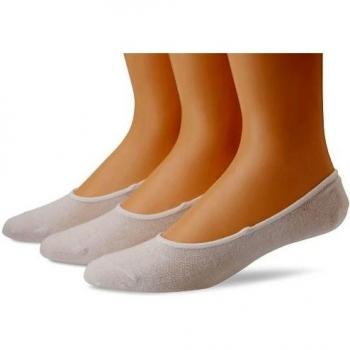 Sperry Top-Sider Men's Solid Canoe 3 Pair Pack Liner Socks, White, 10-13
