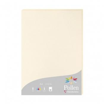 Papel para impresora de inyección de tinta Clairefontaine - Pollen A4 25 hojas Marfil