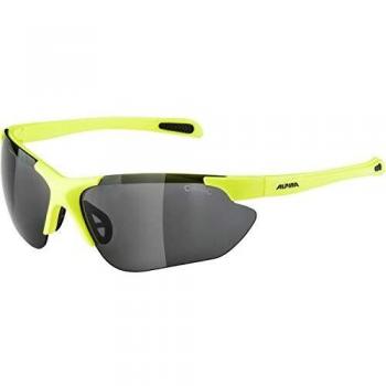 Alpina Jalix - Gafas deportivas unisex para adultos, color amarillo neón y negro, talla única
