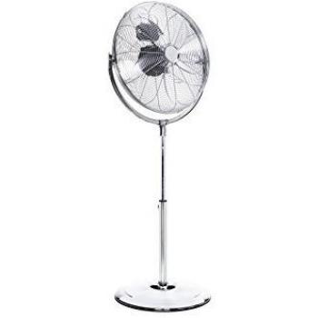 Ventilador de Pie Metálico Tristar VE-5975, Diámetro 45cm, 3 Velocidades, Motor de Cobre, Ángulo Ajustable 130°, Bajo Ruido 62.32 dB, Asa Integrada y Altura Regulable, Potencia 100W