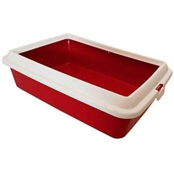 Arquivet Bandeja higiénica arenero Gatos - Hydra - Aseo para Gatitos o Mascotas - Bandeja Sanitaria de plástico para Gatos - Formato Abierto - 43 x 31 x 12 cm