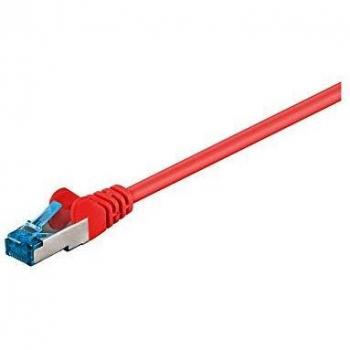 Cable de red S/FTP CAT6a RJ45-RJ45, 5m, AWG 26/7, color rojo