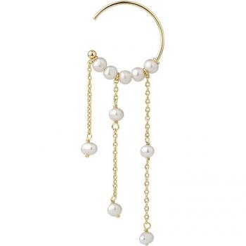 Ear Candy - Piercing aro Harper de plata bañado en oro 18k