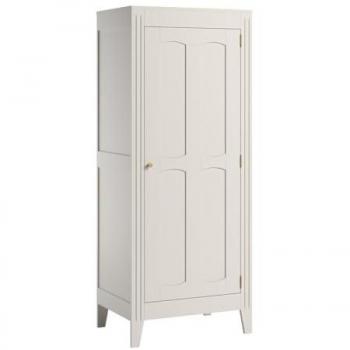 Armario 1 puerta con estantes y barra 80,5 x 196,8 cm blanco