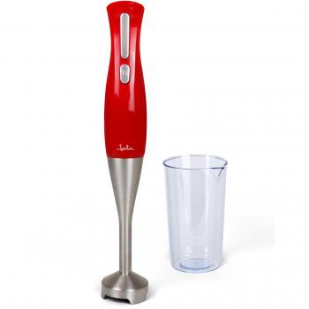 Jata Batidora de Mano JEBT1852 900W Acero Inoxidable con Doble Cuchilla, Regulador Electrónico de Velocidad, Pie Desmontable, Incluye Vaso de