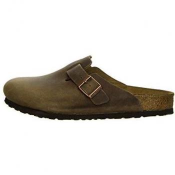 Birkenstock Boston Waxy Tobacco Brown Clogs for Men, Size 41