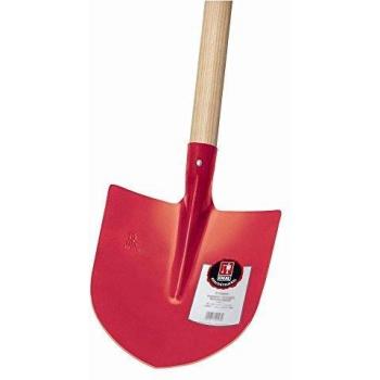 Pala Frankfurter IDEAL RUHR-BRILLANT con hoja de 300x270mm, tamaño 5 y mango de fresno, color rojo