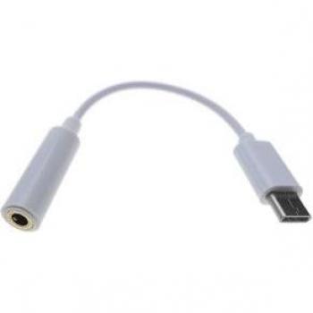 Cable Adaptador USB-C Macho a Minijack 3.5mm Hembra 12cm - BeMatik
