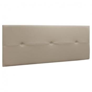 Cabecero de Cama Prado 3 Botones Polipiel 160x55x4 cm Color Visón