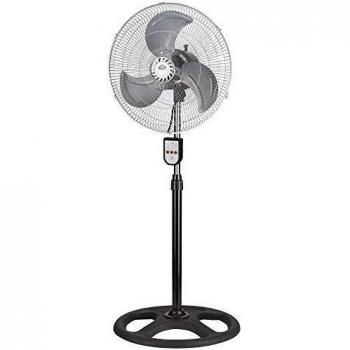 Ventilador de Pie DCG Eltronic VE1622-T Negro con Control Remoto 65W y 3 Velocidades