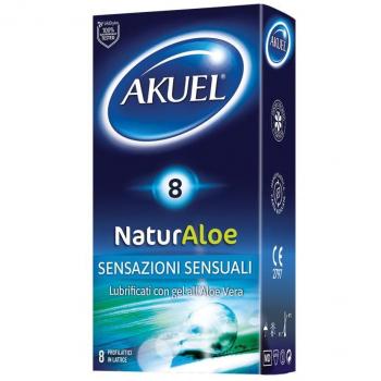 Preservativos Akuel Naturaloe con Aloe Vera - 8 unidades