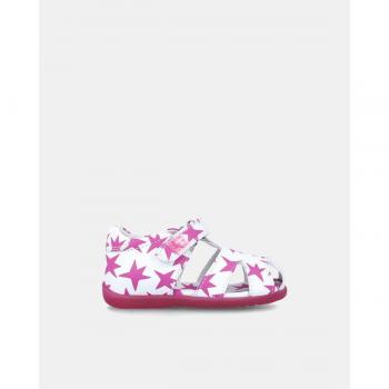 Sandalias cerradas de piel para bebé niña con estampado Agatha Ruiz de la Prada