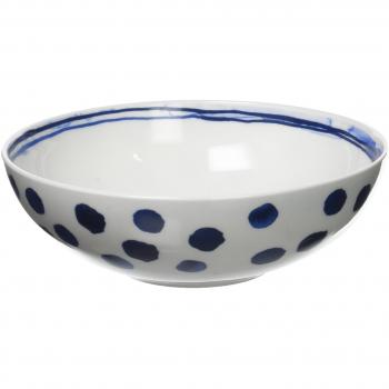 R2S 1703 Indi Coupelle 18.5 cm Bone China Blanco/Azul 18.5 x 18.5 x 6 cm