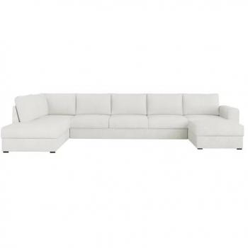 Sofá rinconero Comfivo 191, Abriamo 04, con función de descanso y caja de ropa de cama, dimensiones 370x186x85cm