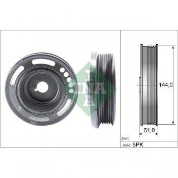 Polea de cigüeñal INA 544 0168 10