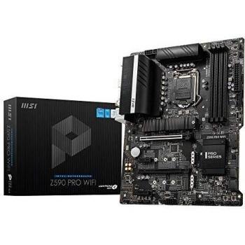 MSI Z590 PRO WIFI Placa Base ATX - Soporta Procesadores Intel Core 11th Gen, LGA 1200 - 12 Duet Rail 55A VRM, DDR4 Boost