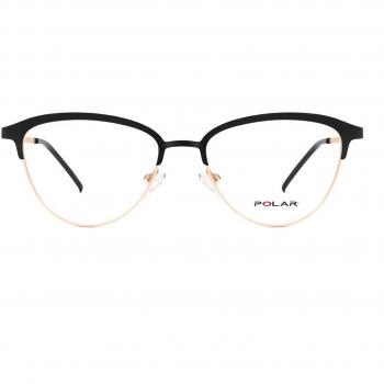 Polar 539 With Clip-On 78 Gafas Recetadas para Hombre Dorados con Armazones dorados y lentes recetadas de 53