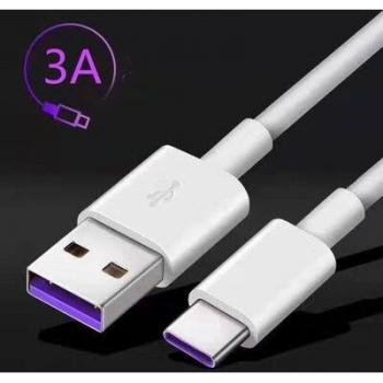 Cable USB Tipo C de carga rápida 3A de 1.5m para Xiaomi, Redmi y Huawei