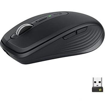 Logitech MX Anywhere 3 for Business - Ratón compacto – Inalámbrico, superrápido, seguimiento en cualquier superficie, recargable, receptor USB Logi Bolt, Bluetooth, Windows/Mac/iPadOS - Grafito