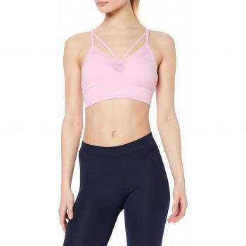 Nike Seamless Light Bra Sports, Mujer, Pink Rise/White, L