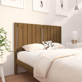 Cabecero para cama ámbar 125,5x4x100 cm madera maciza de pino