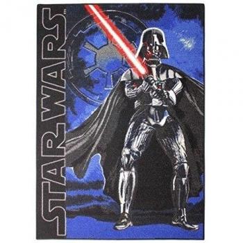 Home Life Alfombra con diseño Star Wars, Nylon, Azul, 100 x 130 cm