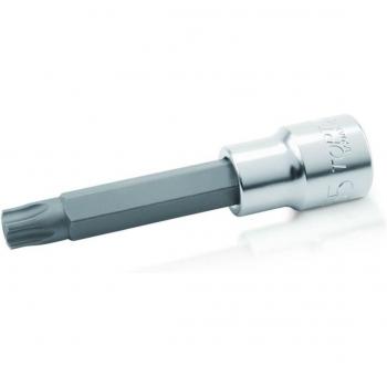 TOPTUL BCOA1640 Piezas insertables de llave cubo 1/2 Torx T40 Acero cromo vanadio 5-caras largo (100mm)