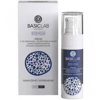 BasicLab Esteticus Moisturizing Re-Plumping Serum with 15% Trehalose and 10% Peptides - 30ml