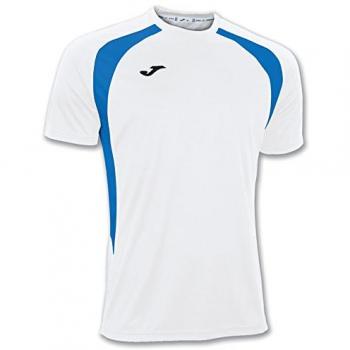 Joma 100014.207 - Camiseta de equipación de manga corta para hombre, color blanco / azul royal, talla 4XS-3XS