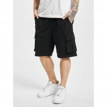 Urban Classics Men's Black Drawstring Cargo Shorts, Size L