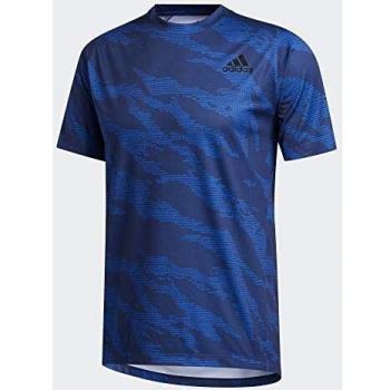 adidas FL Camo tee Camiseta, Hombre, azuglo, L