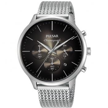 Pulsar Men's Watch PT3A35X1 (43mm) - Grey/Brown Unisex